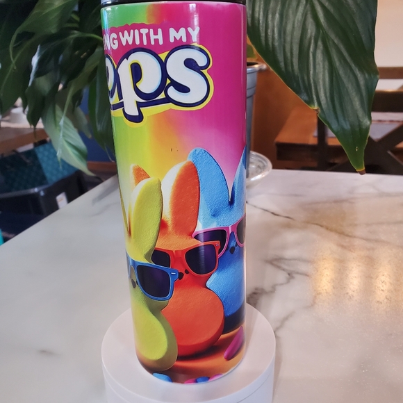 CHILLING WITH MY Peeps 20oz Tumbler with duo lids 🎉sale - Picture 6 of 11